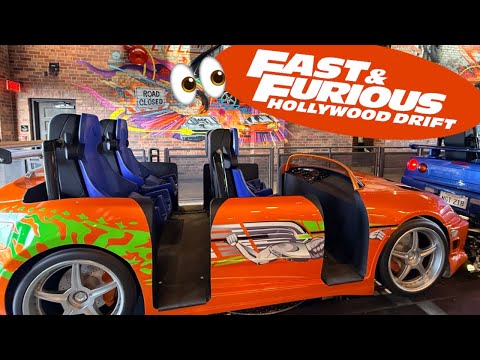 FIRST LOOK: New Fast & Furious Hollywood Drift Coaster In Action