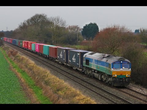 GBRf 66711 'Sence' - 4E34 Containers, Barrow on Trent (Derby) 15/12/18.