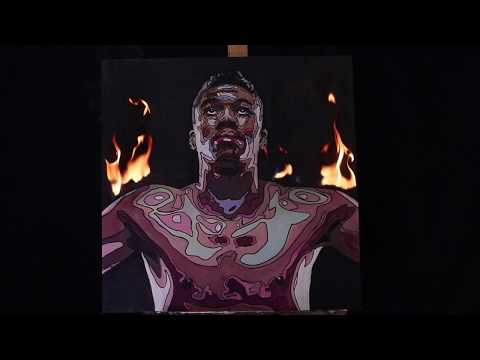 Thumbnail of Gannis Antetokounmpo || The Greek Freak || Fire Painting with gasoline