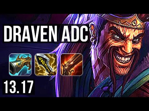 DRAVEN & Pyke vs VAYNE & Thresh (ADC) | 12/1/3, 2.3M mastery, Legendary | NA Diamond | 13.17