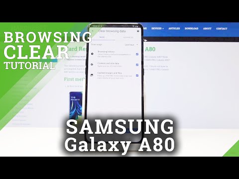 How to Delete Browsing Data in SAMSUNG Galaxy A80 - Clear Browser Storage