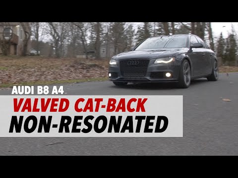 Audi B8/B8.5 2.0T A4 | Dual Exit Valved Cat-Back Exhaust | Non-Resonated