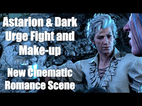 A2E15: Astarion & Dark Urge Fight and Make-up- new cinematic bg3 romance scene using unique dialogue