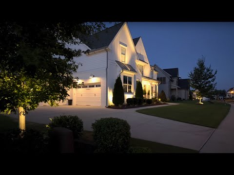 Relaxing Night Walk Through North Carolina Neighborhoods | Nature Sounds for Sleep and Study