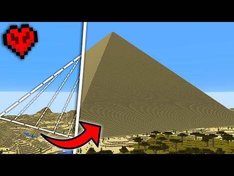 I Built the Largest Pyramid in Minecraft Hardcore