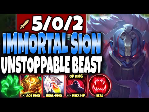 When you got NO IMMORTALITY LIMITS nothing seems FAIR anymore 🔥 LoL Best Top Sion Season 11 Gameplay
