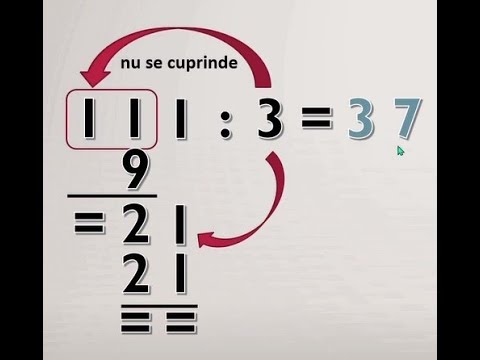 Iubesc matematica. Exerciții de împărțire SZU la U.