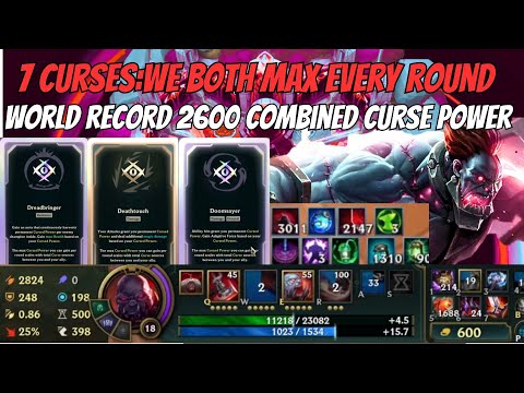 World Record: 2600 Curse Power | Both Players Maxed Curses Every Round! 7 Curse Game