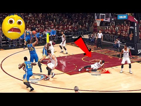 NBA LIVE 18 GAMEPLAY - CAVS vs WARRIORS / Kevin Durant BREAKS Tristan Thompson's ANKLES