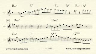 Remi Bolduc transcription : Jerry Bergonzi solo on Dream Step