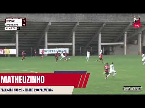 Ituano 2x0 Palmeiras - Paulistão Sub-20