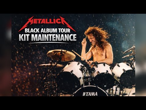 Metallica - Black Album Tour Kit Maintenance. Lars Ulrich Tour Kits.
