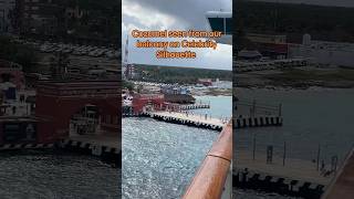 The port of Cozumel, Mexico seen from our balcony on Celebrity Silhouette