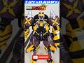 Transforms From A Helicopter Bee Ninja Robot Phantom Hornet Metal Cardbot W