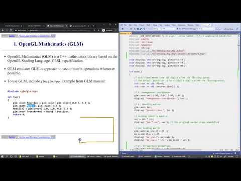 5.23 GLM, OpenGL Mathematics library