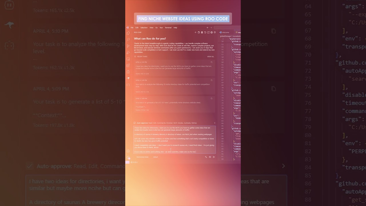 Find Niche Website Ideas Using Roo Code