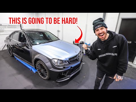 CONVERTING MY WRECKED MERCEDES C63 INTO A BLACK SERIES