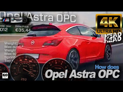 Mad Vauxhall Astra VXR vs BMW M135i +180-255 Autobahn Insta360 DriveAnalyser RaceRender [4k]