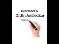 December 6 Dr Br Ambedkar Death Anniversary Shorts Ambedkar