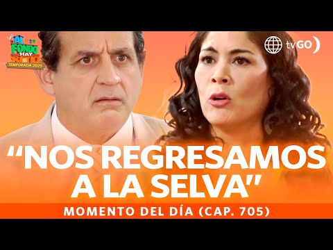 Al Fondo Hay Sitio 12:Gladys tells Nachito that she will return to the jungle with Oto (Episode 705)