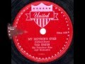 Tab Smith Featuring Ray King On Vocal - My Mother's Eyes - United 211 - 1958