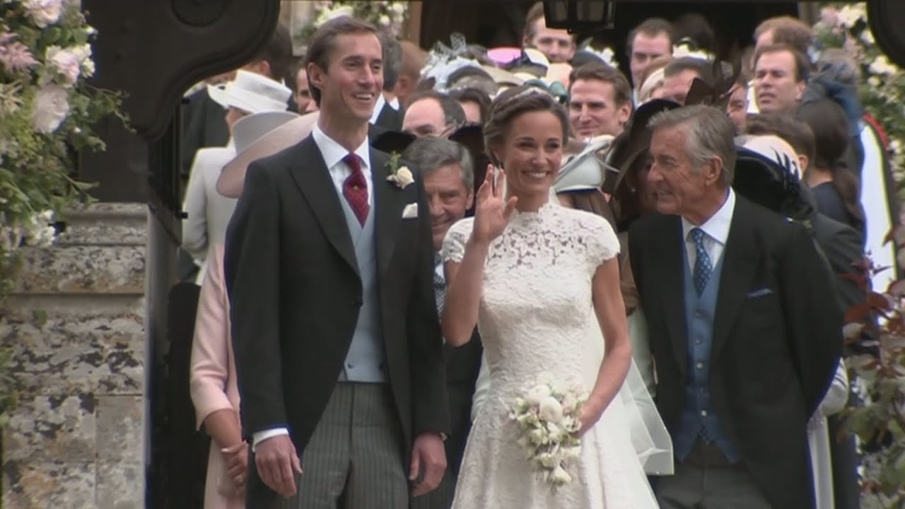 Pippa Middleton leaves church beaming as a married woman thumnail