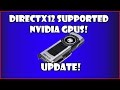 Nvidia DirectX12 Supported GPUs