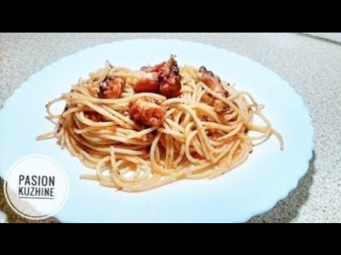 Spaghetti me oktapod - Octopus Pasta
