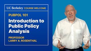 Introduction to Public Policy Analysis: PUBPOL 101