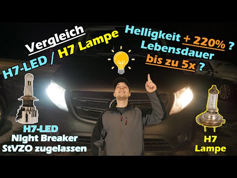 H7 LED vs. H7 von Osram im Vergleich I StVZO-zugelassen I Die Alternative zu Xenon?!