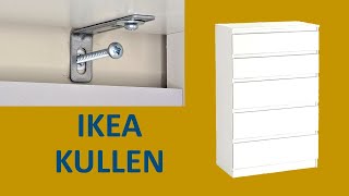 How to attach Ikea dresser to the wall