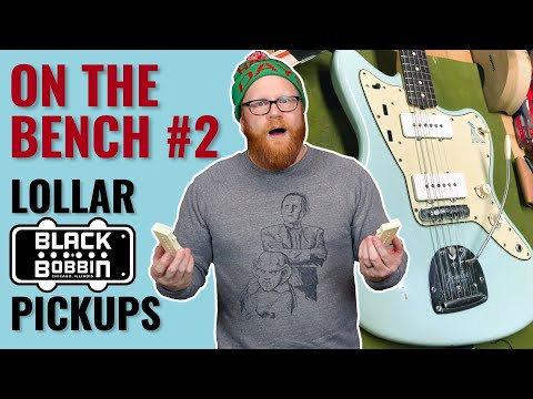 Lollar Black Bobbin Jazzmaster pickup set Neck Bridge Pickups image 7