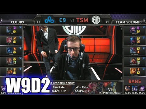 Cloud 9 vs TSM | S5 NA LCS Spring 2015 Week 9 Day 2 | C9 vs TSM (Team Solomid) W9D2G2 VOD 60FPS