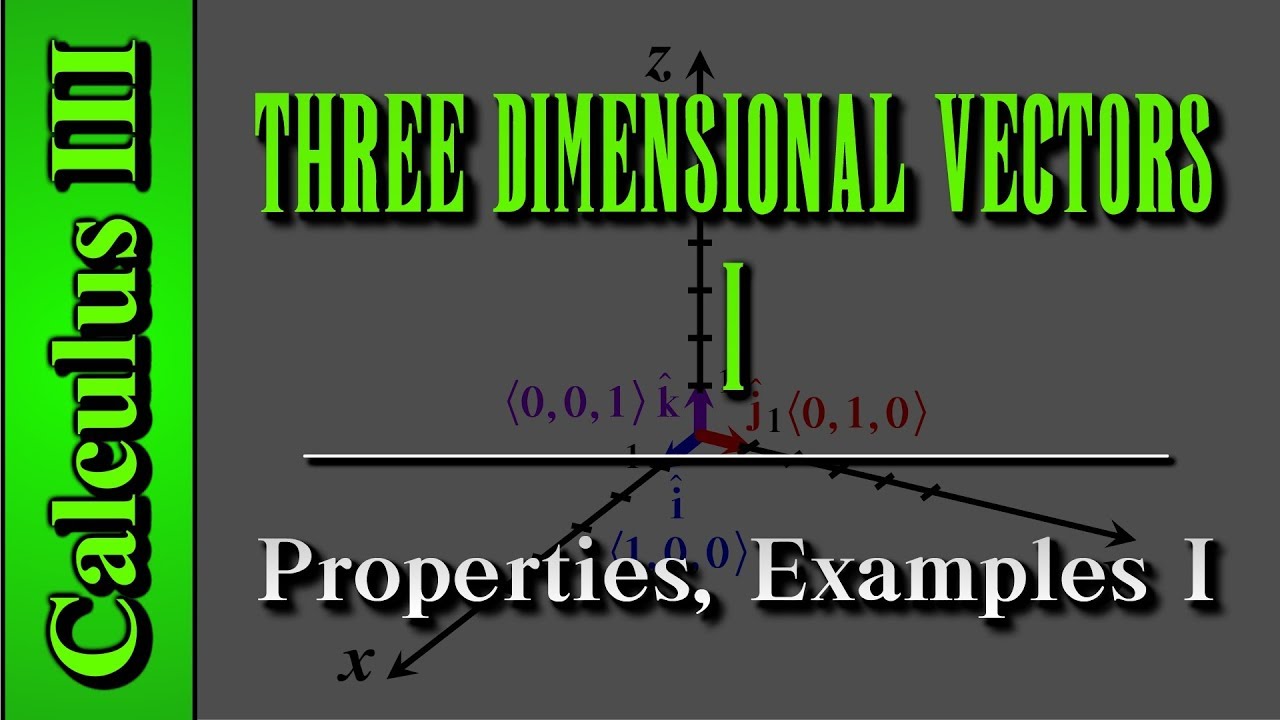 Properties and Examples of Three Dimensional Vectors