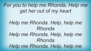 Roy Orbison - Help Me Rhonda Lyrics