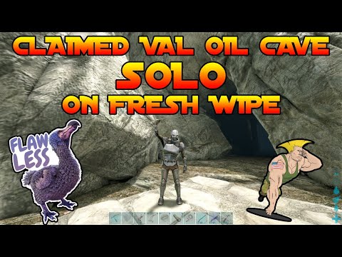 CLAIMING VAL OIL CAVE SOLO FRESH WIPE - DAY 1 | Small Tribes Unofficial PvP
