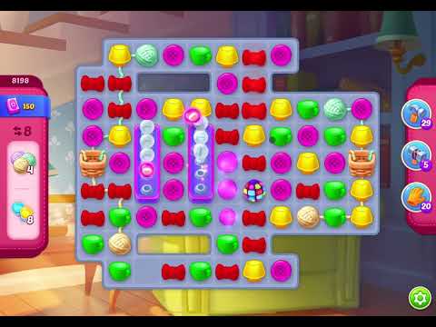 HomeScapes Level 8198 no boosters (16 moves)