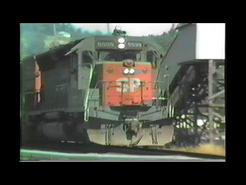 753. SOUTHERN PACIFIC SP 8898 at Hilyard st Eugene Oregon on June 13 1985 with 4 freight engine