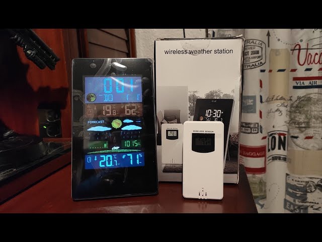 Vídeo relacionado con Raddy Estación meteorológica inalámbrica N90 HTN 8,8" con conexión inteligente, termómetro interior-exterior, sensor inalámbrico, monitor de temperatura