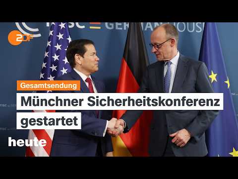 Video Thumbnail: heute 19:00 Uhr vom 13.02.2026 Sicherheitskonferenz, Schutz fürs Bahnpersonal, AfD-Vorwürfe
