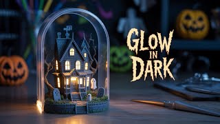 #421|Resin Halloween Diorama: 🎃Pumpkin Manor That Glows In The Dark