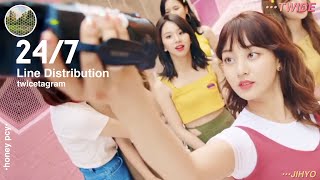 TWICE (트와이스) - 24/7 | Line Distribution