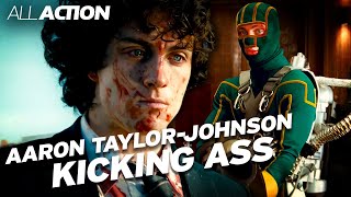 Aaron Taylor-Johnson Kicking Ass (Kick-Ass Compilation) | All Action