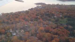 preview picture of video 'Final approach and landing  at TF Green Airport, Warwick, RI (PVD)  Nov. 3, 2013'