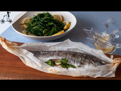 Easy Baked Rainbow Trout With Agretti