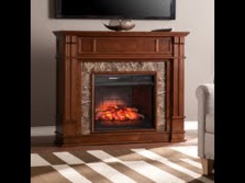 FI9321: Highgate Faux Stone Infrared Electric Media Fireplace 