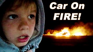 A TOTAL Loss! Car On FIRE!