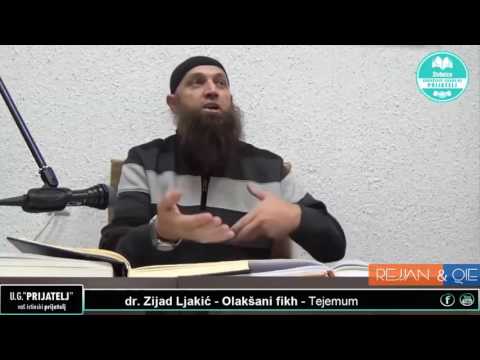 Bitne mes'ele vezane za tejemum - Dr. Zijad Ljakić