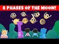 The Phases Of The Moon Learn The 8 Phases Of The Moon HiDino Kids Songs