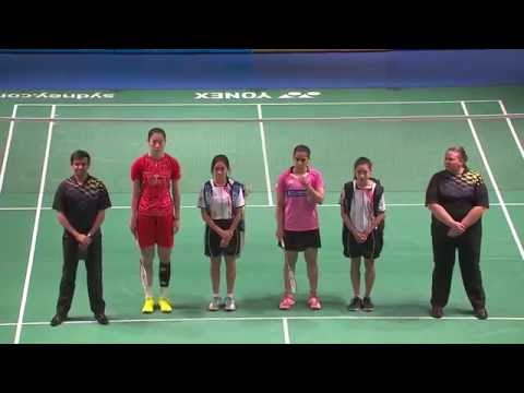 XIAMENAIR Australian Badminton Open 2016 | F M5-WS | Sun Yu vs Saina Nehwal